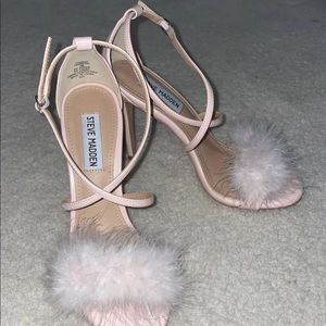 Steve Madden Fur Pink Heels